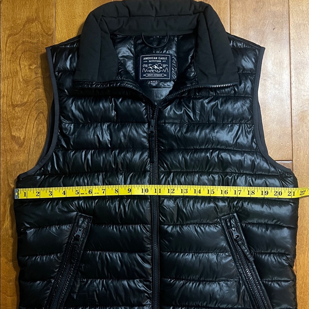 American Eagle Puffer Vest Size S Black Lightweight Preppy Outdoor Gorpcore - Picture 5 of 13